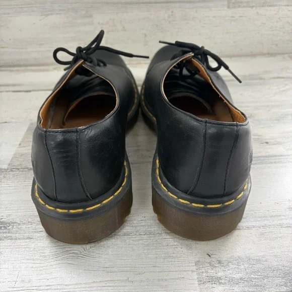 Dr. Martens Men’s Size 13 Lace Up Smooth Leather Oxford Shoes In Black
